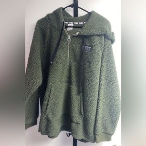 VS PINK Sherpa Half Zip Hoodie